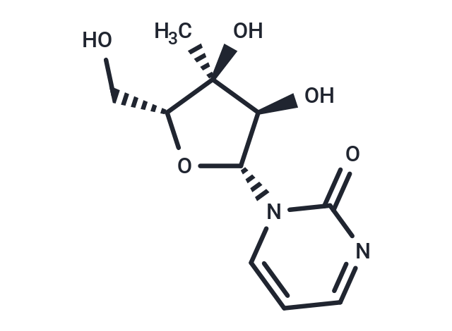 化合物 4-Deoxy-3’-beta-C-methyluridine|TNU0486|TargetMol