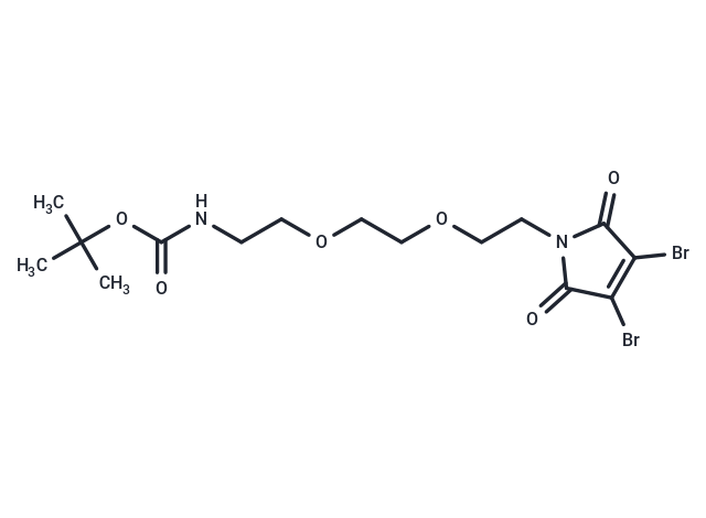 化合物 3,4-Dibromo-Mal-PEG2-N-Boc|T14025|TargetMol