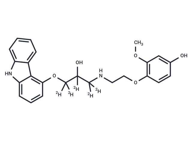 化合物 4-Hydroxyphenyl Carvedilol-d5|T19136|TargetMol