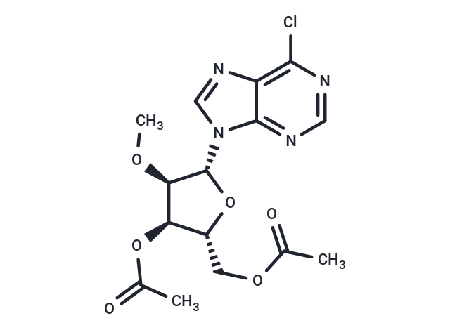 化合物 6-Chloro-9-(3,5-di-O-acetyl-2-O-methyl-β-D-ribofuranosyl)-9H-purine|TNU1158|TargetMol