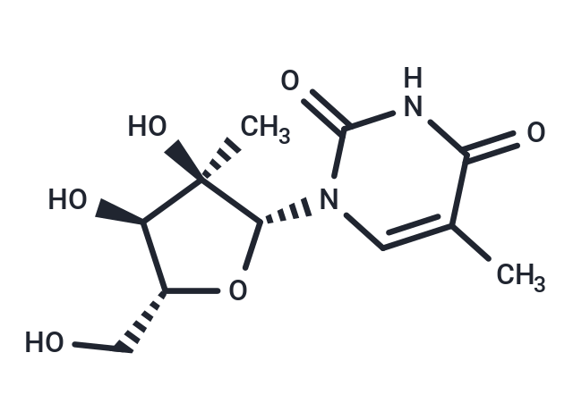 化合物 2’-C-Methyl-5-methyluridine|TNU0144|TargetMol