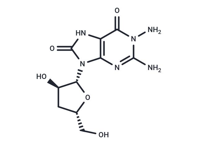 化合物 1-Amino-3’-deoxy-7,8-dihydro-8-oxoguanosine|TNU0443|TargetMol