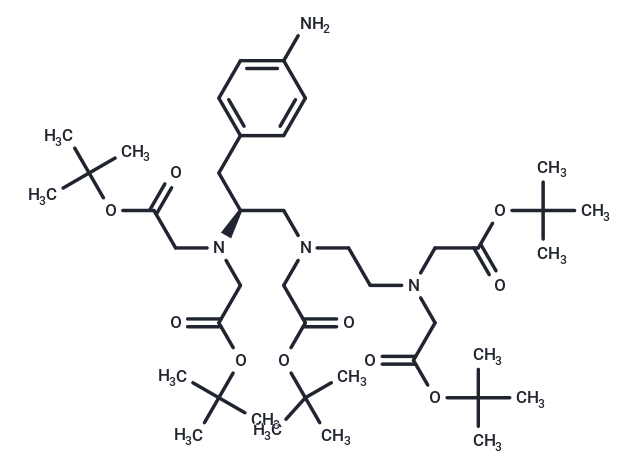 化合物 S-2-(4-aminobenzyl)-diethylenetriamine penta-t-butyl acetate|TNU0613|TargetMol