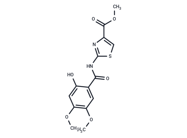 化合物 Methyl 2-(2-hydroxy-4,5-dimethoxybenzamido)thiazole-4-carboxylate|T67049|TargetMol