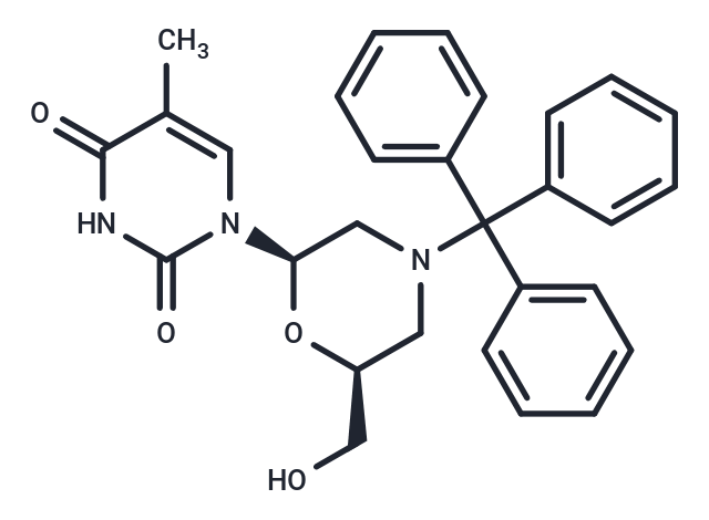 化合物 7’-OH-N-trityl morpholino thymine|TNU0641|TargetMol