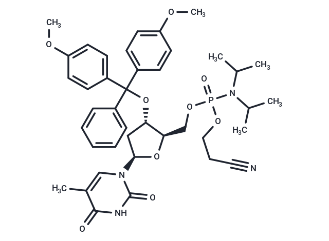 化合物 3’-O-DMTr-thymidine ? 5’-CE phosphoramidite|TNU1606|TargetMol