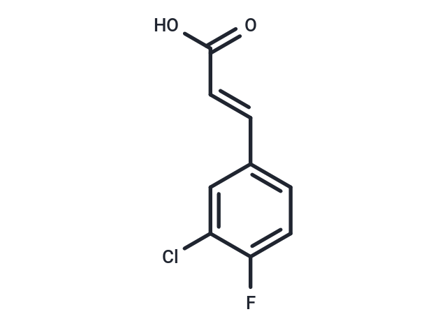 化合物 3-Chloro-4-fluorocinnamic acid|T65546|TargetMol