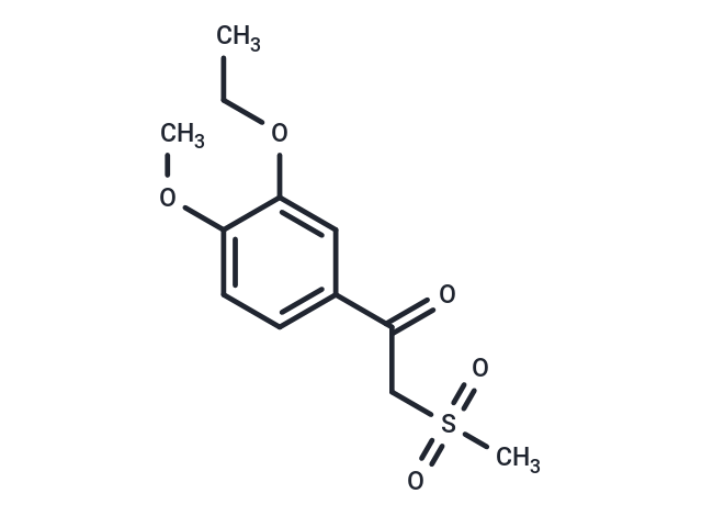 化合物 1-(3-Ethoxy-4-methoxyphenyl)-2-(methylsulfonyl)ethanone|T67191|TargetMol