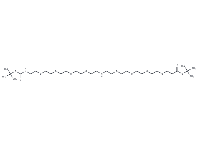 化合物 N-(Boc-PEG4)-NH-PEG4-NH-Boc|T16216|TargetMol