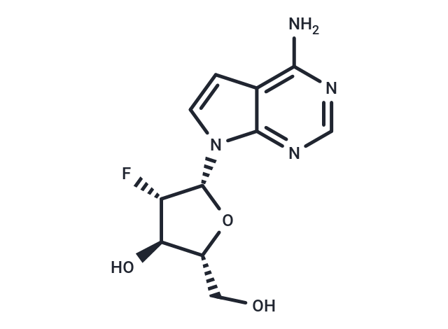 化合物 4-Amino-7-(2-deoxy-2-fluoro-beta-D-arabinofuranosyl)-7H-pyrrolo[2.3-d]pyrimidine|TNU0056|TargetMol