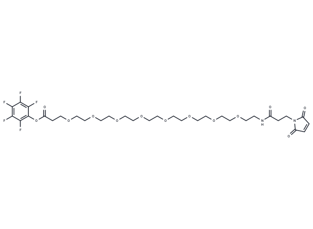 化合物 Mal-NH-PEG8-CH2CH2COOPFP ester|T18261|TargetMol