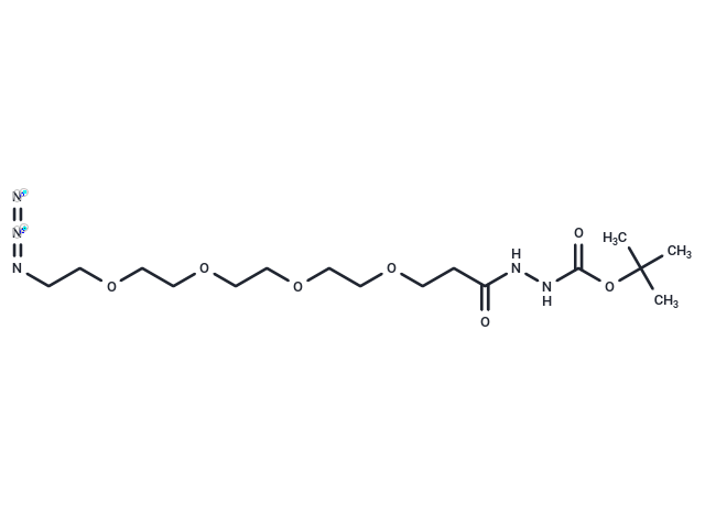 化合物 Azido-PEG4-hydrazide-Boc|T14449|TargetMol