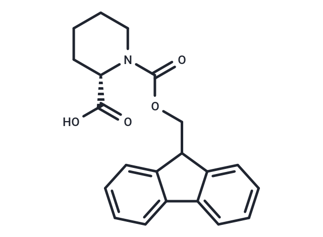 化合物 (S)-1-(((9H-Fluoren-9-yl)methoxy)carbonyl)piperidine-2-carboxylic acid|T65266|TargetMol