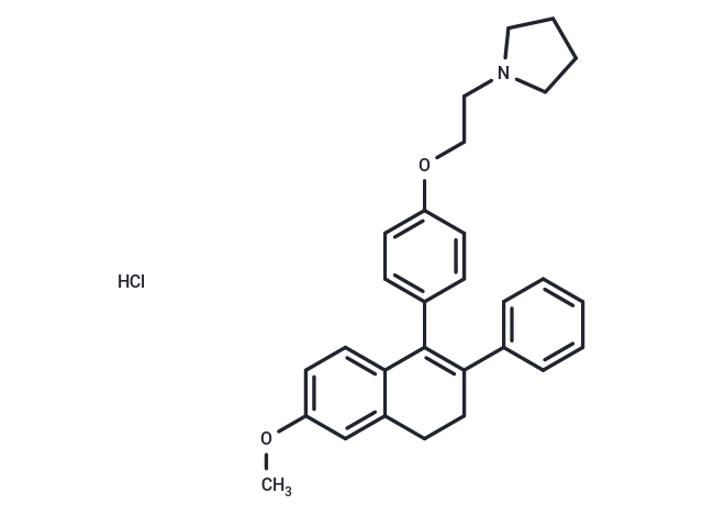 化合物 Nafoxidine HCl(1845-11-0 Free base)|T21387|TargetMol