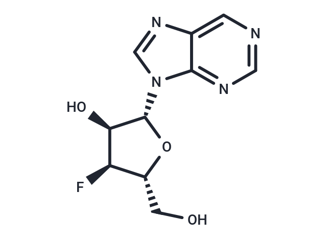 化合物 9-(3-Deoxy-3-fluoro-beta-D-ribofuranosyl)purine|TNU0058|TargetMol