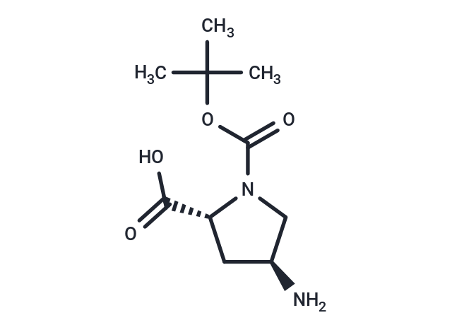 化合物 (2R,4S)-4-Amino-1-(tert-butoxycarbonyl)pyrrolidine-2-carboxylic acid|T65987|TargetMol