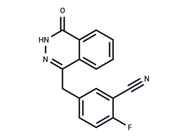 化合物 2-Fluoro-5-((4-oxo-3,4-dihydrophthalazin-1-yl)methyl)benzonitrile|T66763|TargetMol