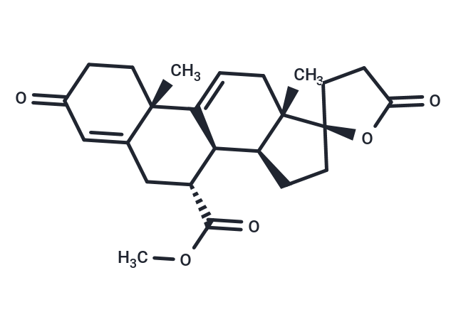 化合物 (2'R,7R,8R,10S,13S,14S)-Methyl 10,13-dimethyl-3,5'-dioxo-1,2,3,4',5',6,7,8,10,12,13,14,15,16-tetradecahydro-3'H-spiro[cyclopenta[a]phenanthrene-17,2'-furan]-7-carboxylate|T65404|TargetMol