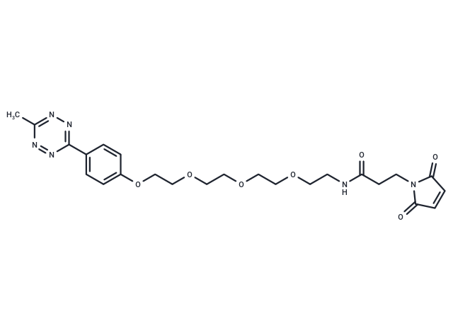 化合物 Methyltetrazine-PEG4-maleimide|T16058|TargetMol