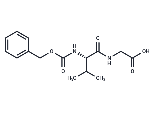 化合物 (S)-2-(2-(((Benzyloxy)carbonyl)amino)-3-methylbutanamido)acetic acid|T65516|TargetMol