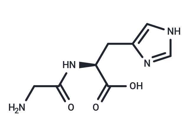 化合物 (S)-2-(2-Aminoacetamido)-3-(1H-imidazol-4-yl)propanoic acid|T66955|TargetMol