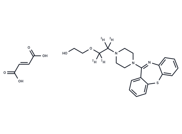 半富马酸奎硫平 D4|T12618L|TargetMol