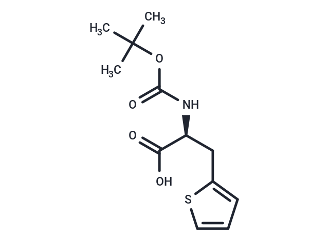 化合物 (S)-2-((tert-Butoxycarbonyl)amino)-3-(thiophen-2-yl)propanoic acid|T65340|TargetMol