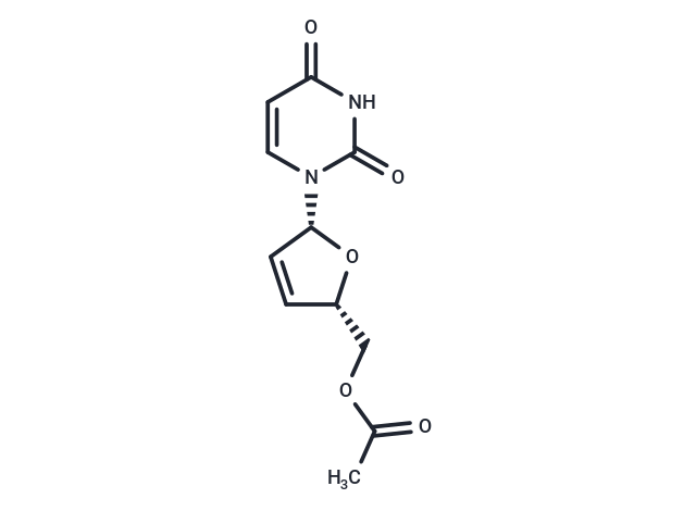 化合物 5’-O-Acetyl-2’,3’-dideoxy-2’,3’-didehydro-uridine|TNU0993|TargetMol