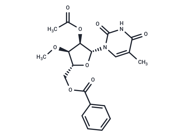 化合物 2’-O-Acetyl-5’-O-benzoyl-3’-O-methyl-5-methyluridine|TNU1392|TargetMol