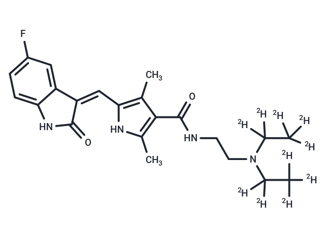 化合物 Sunitinib-d10|T13039|TargetMol