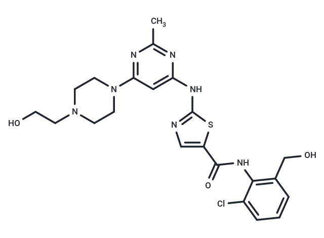 化合物 Hydroxymethyl dasatinib|T86695|TargetMol