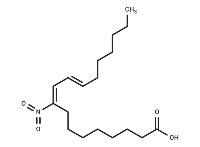 化合物 9(E),11(E)-9-nitro Conjugated Linoleic Acid|T85026|TargetMol