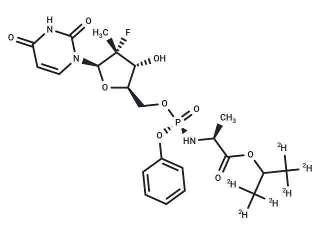 化合物 Sofosbuvir D6|T12955|TargetMol