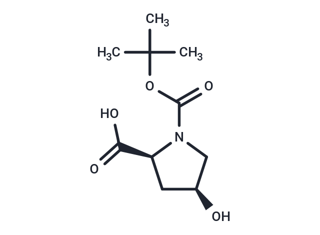 化合物 N-Boc-cis-4-hydroxy-L-proline|T66248|TargetMol