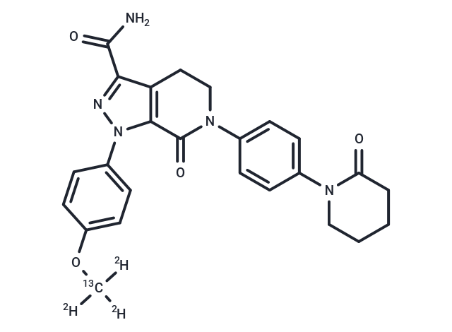 化合物 Apixaban 13C,d3|T10349|TargetMol