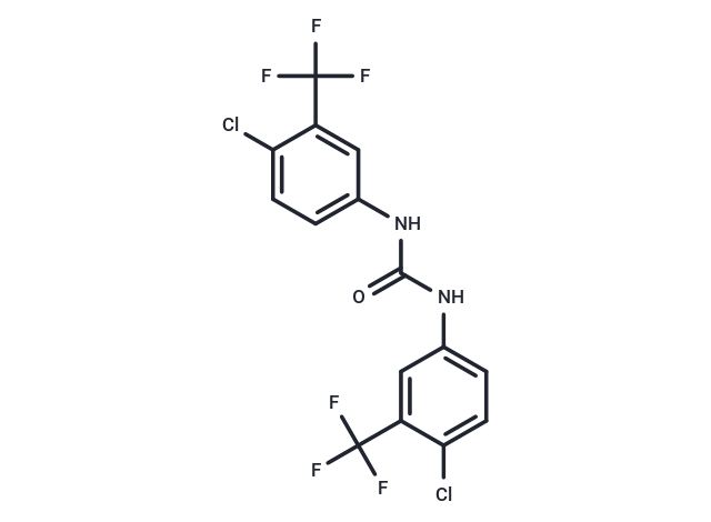 化合物 1,3-Bis(4-chloro-3-(trifluoromethyl)phenyl)urea|T64474|TargetMol