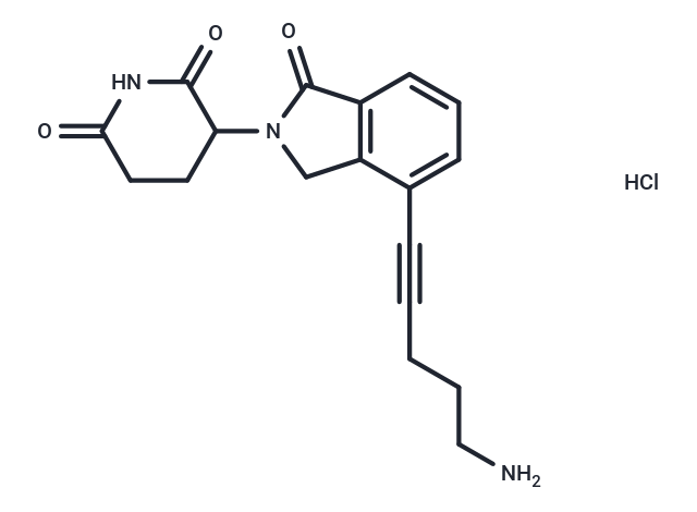 化合物 Lenalidomide-propargyl-C2-NH2 hydrochloride|T18070|TargetMol