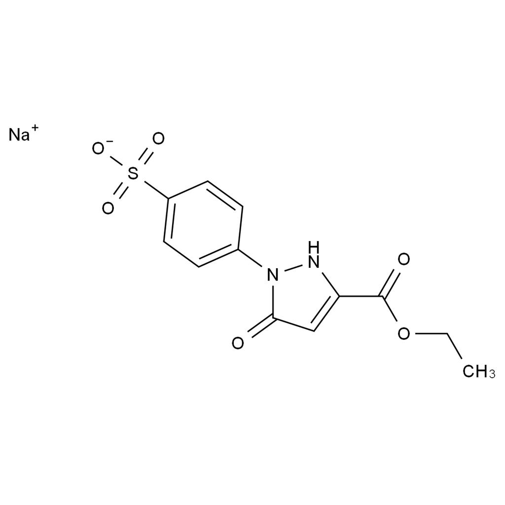 CATO_4 -(3 -乙氧基羰基)-5-氧代-1,5-二氢-1H-吡唑-1-苯基磺酸钠_20514-27-6_97%