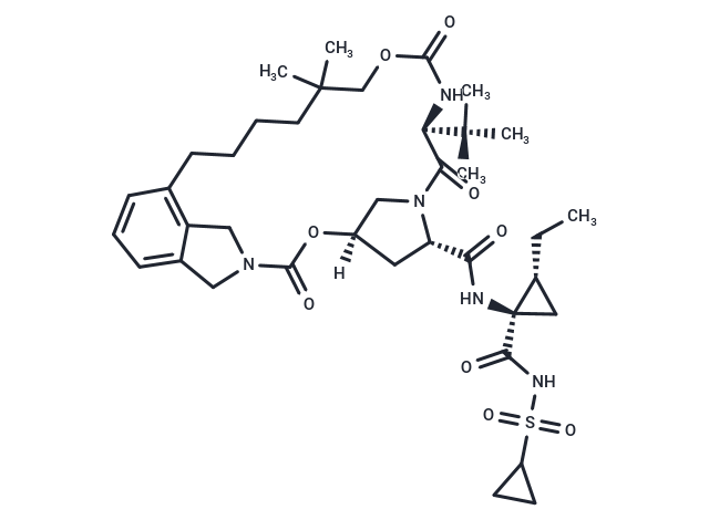 化合物 Vaniprevir|T8675|TargetMol