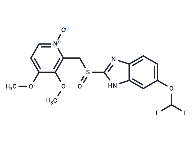 化合物 2-(((6-(Difluoromethoxy)-1H-benzo[d]imidazol-2-yl)sulfinyl)methyl)-3,4-dimethoxypyridine 1-oxide|T67419|TargetMol