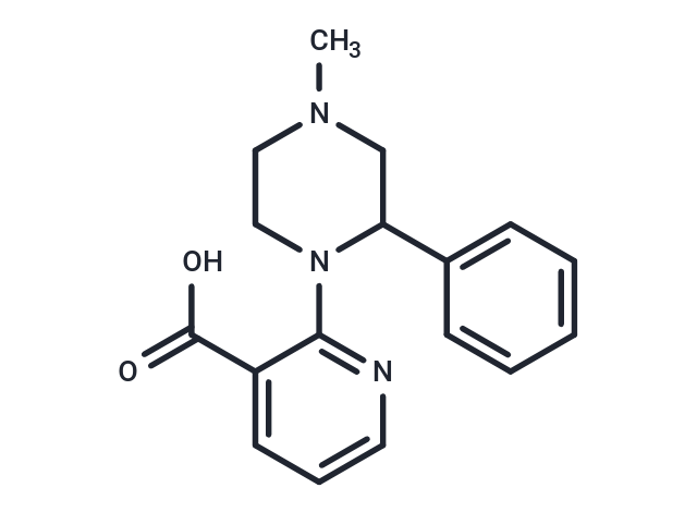 化合物 1-(3-Carboxy-2-pyridyl)-4-methyl-2-phenylpiperazine|T67037|TargetMol