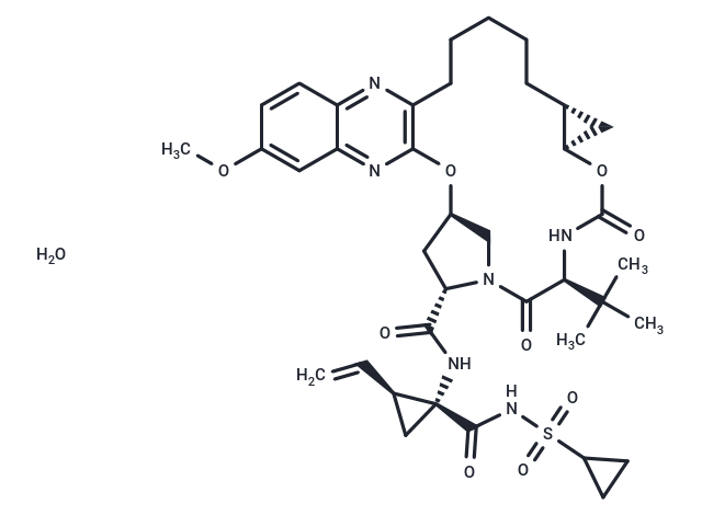 化合物 Grazoprevir hydrate|T21456|TargetMol