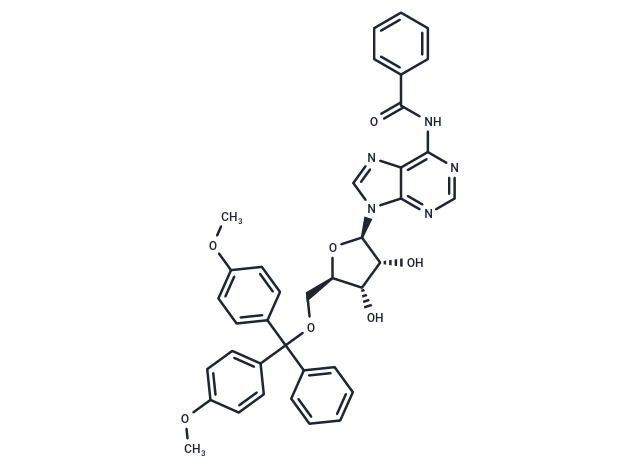 化合物 5’-O-(4,4’-Dimethoxytrityl)-N6-benzoyl adenosine|TNU0605|TargetMol