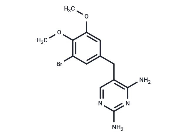 化合物 5-(3-Bromo-4,5-dimethoxybenzyl)pyrimidine-2,4-diamine|T64808|TargetMol