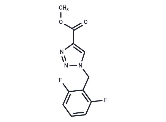 化合物 Methyl 1-(2,6-difluorobenzyl)-1H-1,2,3-triazole-4-carboxylate|T66475|TargetMol