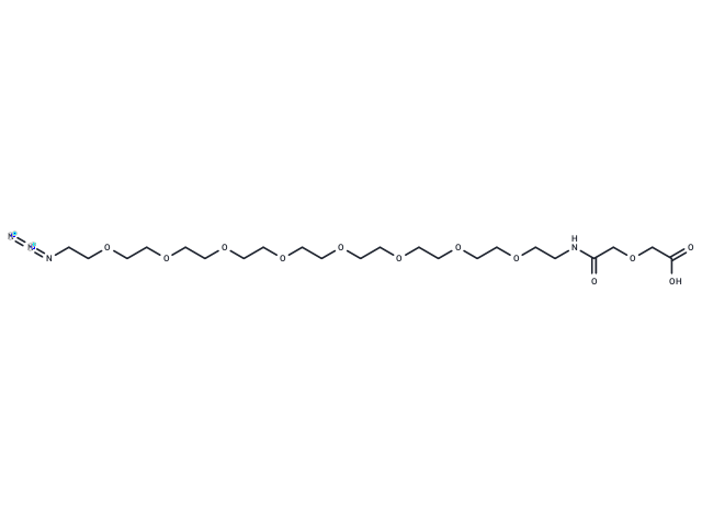 化合物 2-((Azido-PEG8-carbamoyl)methoxy)acetic acid|T17328|TargetMol