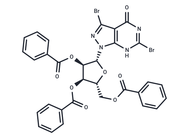 化合物 3,6-Dibromo-1,5-dihydro-1-(2,3,5-tri-O-benzoyl-b-D-ribofuranosyl)-4H-pyrazolo[3,4-d]pyrimidin-4-one|TNU1035|TargetMol