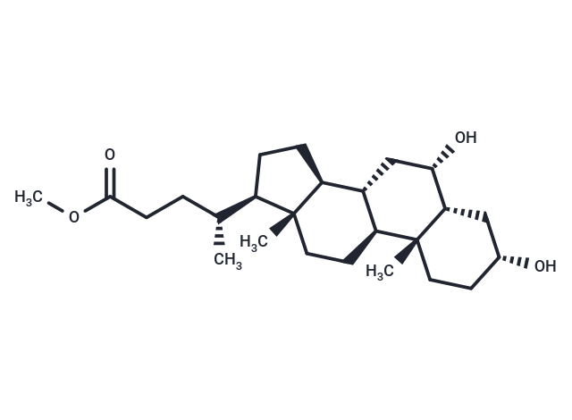 化合物 (R)-Methyl 4-((3R,5R,6S,8S,9S,10R,13R,14S,17R)-3,6-dihydroxy-10,13-dimethylhexadecahydro-1H-cyclopenta[a]phenanthren-17-yl)pentanoate|T66748|TargetMol