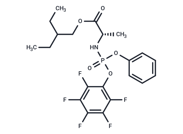 化合物 2-Ethylbutyl ((S)-(perfluorophenoxy)(phenoxy)phosphoryl)-L-alaninate|T64609|TargetMol