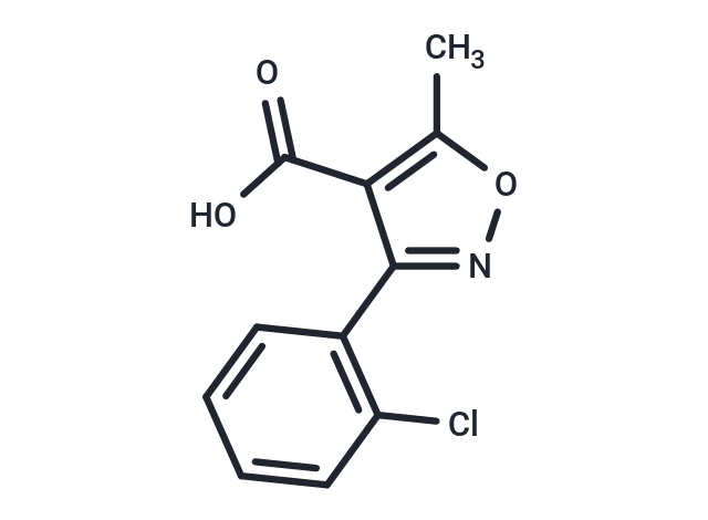 化合物 5-Methyl-3-(2'-chlorophenyl)-4-isoxazolecarboxylic acid|T65275|TargetMol